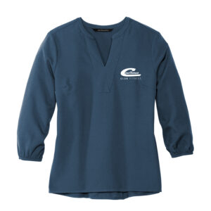 Mercer+Mettle™ Women's Stretch Crepe 3/4-Sleeve Blouse