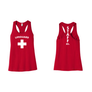 Bella+Canvas® Women's Jersey Racerback Tank (Red)